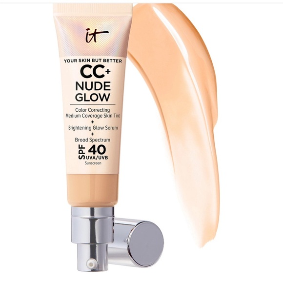 IT Cosmetics CC+ Nude Glow Lightweight Foundation Glow Serum SPF 40 Niacinamide - Picture 1 of 5